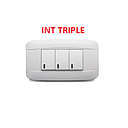 INTERRUPTOR VETO PLATA BLANCO / 3 SERVICIOS