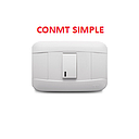 CONMUTADOR VETO PLATA BLANCO / 1 SERVICIO