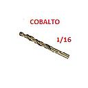BROCA HIERRO (MADERA-PVC) -COBALTO TRUPER HSS 1.5MM ( 1/16 )