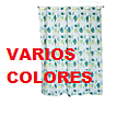 CORTINA BAÑO UNICOLOR 1.80 X 1.80
