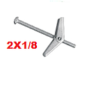 TACOS TORNILLO MARIPOSA METALICO "2 X 1/8" (1 UNIDAD)