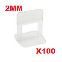 ESPACIADOR PORCELANATO 2 MM "100 UND"
