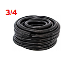 MANGUERA ANILLADA 3/4" NEGRA