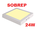 PANEL SOBREP CUADRADO CALIDO 24W LAMPARA