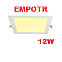 PANEL EMPOTR CUADRADO LUZ CALIDA 12W MAVIJU (IL040414)