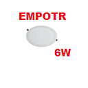 PANEL EMPOTR REDONDO LUZ BLANCA 6W LAMPARA (IL040405)