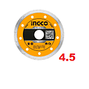 DISCO DIAMANTE 4.5" CONTINUO INGCO