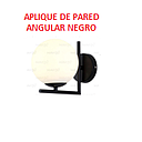 [APLIQUE-050] APLIQUE DE PARED ANGULAR NEGRO (IL010755)