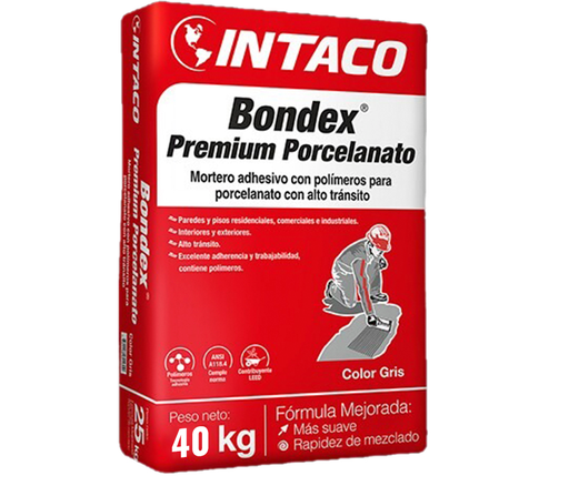 [BONDEX-102] BONDEX  PREMIUN   40 KILOS  PORCELANATO