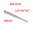 [BROCA-508] BROCA SDS-PLUS DEWALT 6MM ( 1/4 ) ROTOMARTILLO