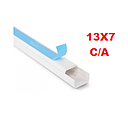[CANALETA-001] CANALETA 13X7 CON ADHESIVO DX BLANCA (2MTS)