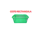 [CESTO-242] CESTO RECTANGULAR VERDE GRANDE WILSON @