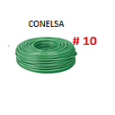 [CF-006] CABLE FLEXIBLE # 10 CONELSA ECON. VERDE - 100 MTS