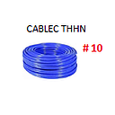 [CF-014] CABLE FLEXIBLE # 10 CABLEC ECON. THHN-FLEX AZUL  -  100 MTS