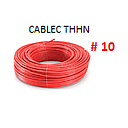 [CF-015] CABLE FLEXIBLE # 10 CABLEC ECON. THHN-FLEX ROJO  -  100 MTS