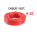 [CF-055] CABLE FLEXIBLE # 10 CABLEC INST.GPT ROJO  -  100 MTS