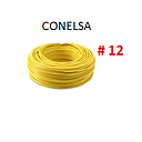 [CF-103] CABLE FLEXIBLE # 12 CONELSA ECON. AMARILLO - 100 MTS