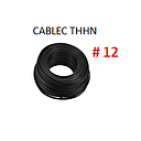 [CF-112] CABLE FLEXIBLE # 12 CABLEC ECON. THHN-FLEX NEGRO  - 100 MTS
