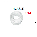 [CF-201] CABLE FLEXIBLE # 14 INCABLE ECON. BLANCO - 100 MTS