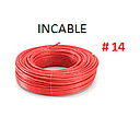 [CF-205] CABLE FLEXIBLE # 14 INCABLE ECON. ROJO - 100 MTS