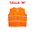 [CHALECO-005] CHALECO REFLECTIVO TOMATE (TALLA M)