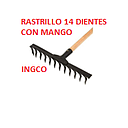 [COT-054] RASTRILLO 14 DIENTES CON MANGO INGCO (HGRH0204) @