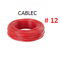 [CS-155] CABLE SOLIDO # 12 ELECTROCABLE ROJO