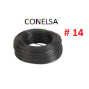 [CS-212] CABLE SOLIDO # 14 CONELSA NEGRO - 100 MT
