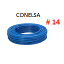 [CS-214] CABLE SOLIDO # 14 CONELSA AZUL - 100 MT