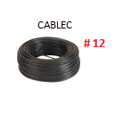 [CSM-152K-25] CABLE SOLIDO # 12  NEGRO - 25 MTS