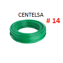 [CSM-256K-5] CABLE SOLIDO # 14 VERDE  - 5 MTS