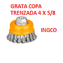 [DD-612] GRATA COPA TRENZADA 4 X 5/8 INGCO (UWB21001)