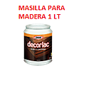 [DECORLAC-100] DECORLAC MASILLA PARA MADERA 1 LT/ CREMA