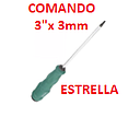 [DESARMADOR-010] DESARMADOR ESTRELLA  3" X 3MM COMANDO