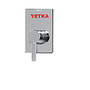 [DUCHA-280] MEZCLADORA MONOCOMANDO DUCHA ROUND LEVER YETKA (125290)