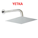 [DUCHA-650] DUCHA CUADRADA 20 CM ACERO INOXIDABLE YETKA (125.065)