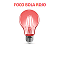 [FOCO-706] FOCO FILAMENTO LED BOLA  A60 ROJO (IL070355)