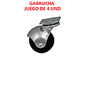 [GARR-001] GARRUCHA PLATAFORMA 2/JUEGO DE 4 UND. RUEDAS