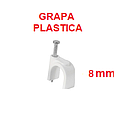 [GRAP8] GRAPA PLASTICA C/CLAVO 8MM / 100 UND