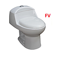 [INO-098] INODORO BLANCO MONACO/ PUSH BOTON FV