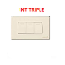 [INTE-600] INTERRUPTOR TRIPLE 125/250V MARFIL AQUA MAVIJU