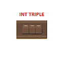 [INTE-603] INTERRUPTOR TRIPLE 125/250V MADERADO AQUA MAVIJU