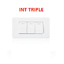 [INTE-604] INTERRUPTOR TRIPLE 125/250V BLANCO AQUA MAVIJU