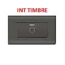 [INTE-902] INTERRUPTOR TIMBRE NEGRO AQUA MAVIJU