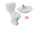 [KIT-001] KIT BLANCO INODORO+LAVABO+LLAVE MILAN/ PALANCA  FV (115.214.2220)
