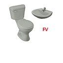 [KIT-035] KIT GRIS INODORO+LAVABO+LLAVE MILAN/ PALANCA FV (929904)