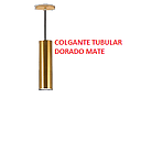 [LAMP-500] LAMPARA COLGANTE TUBULAR DORADO MATE (IL010700)
