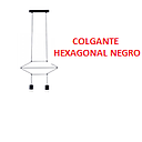 [LAMP-508] LAMPARA COLGANTE HEXAGONAL NEGRO (IL010745)