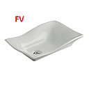 [LAV-080] LAVABO BLANCO CARUSSO PARA MESON FV (E240-BL)