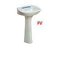 [LAV-095] LAVABO BLANCO GALA/ PEDESTAL FV (208-BL)